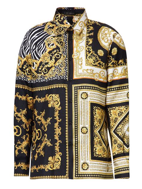 versace silk bank|versace silk shirts for cheap.